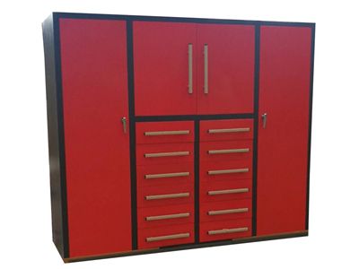  Red Tool Cabinet 12 Drawers