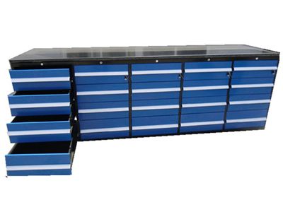 20 Drawers Blue Work Bench