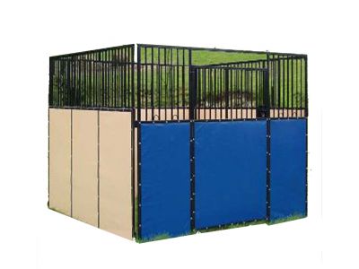 For wholesale Temp galvanized horse Stall stable with pvc cover